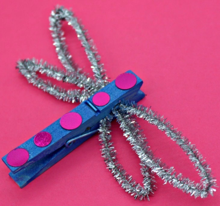 "I'll Fly Away", by David Kirk / craft (Clothspin Dragonfly) at Belle Rose