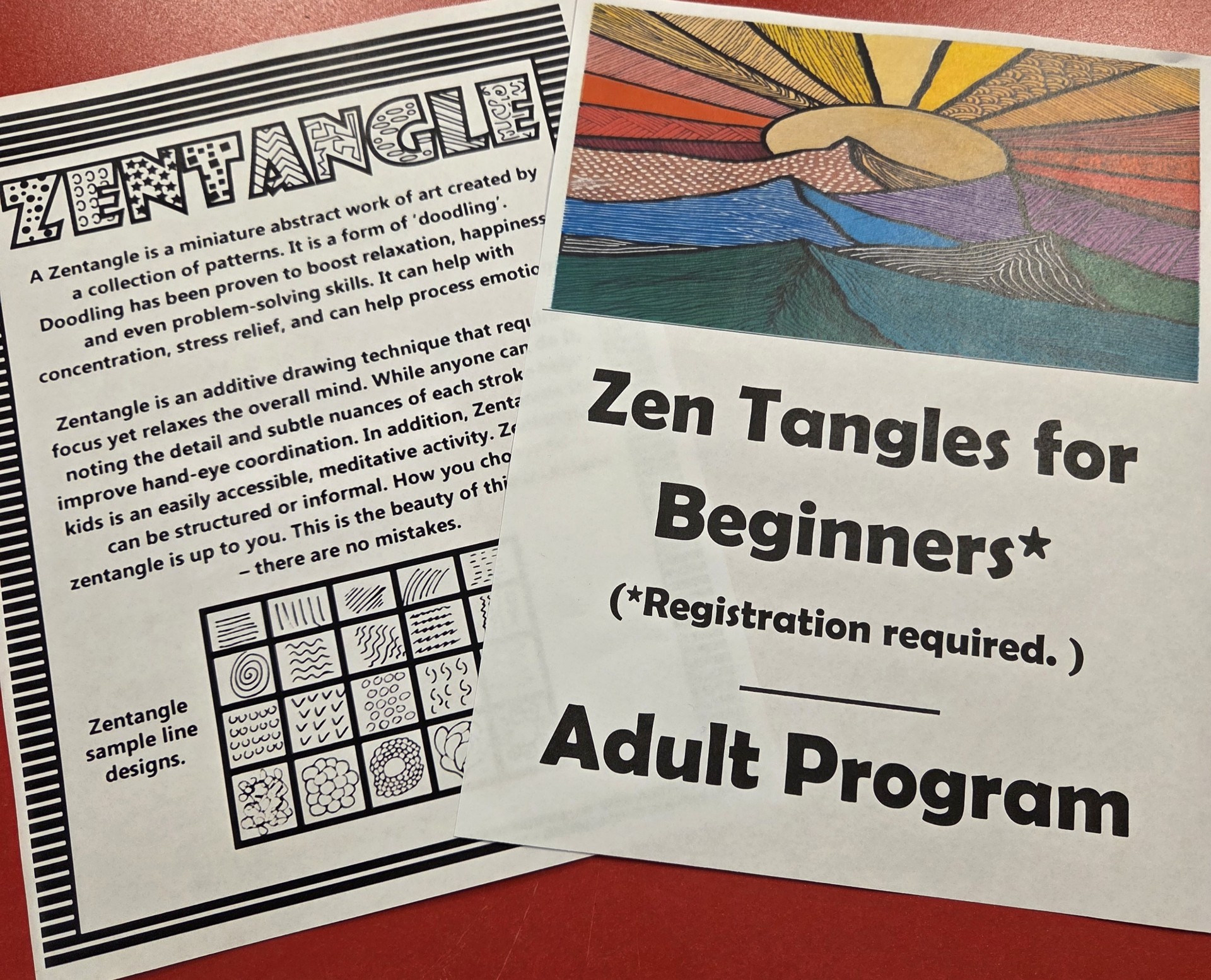 Zen Tangle Bookmarks for Beginners at Bayou L'Ourse