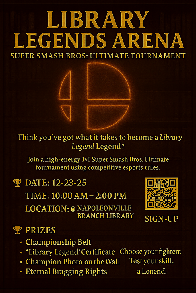 SRP Gaming Tournament Registration Required at Napoleonville