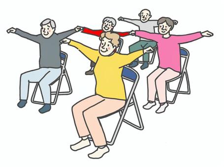 Adult Chair Aerobic Exercises at Belle Rose